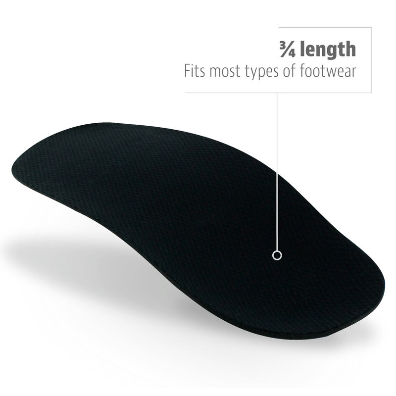 Sof Sole Men's 3/4 Length Orthotic Arch Support Shoe Insole, Men's Size 11-12.5 - Image 2